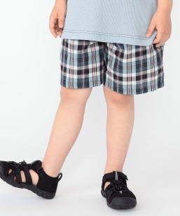 SHIPS KIDS:100�`130cm / �R�b�g�� �`�F�b�N �V���[�g �p���c