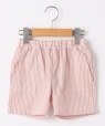 SHIPS KIDS:80�`90cm / �x�r�[ �X�g���C�v �V���[�g�p���c ���b�h�n
