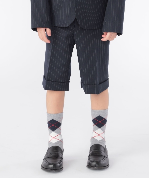 SHIPS KIDS:100�`130cm / �Z�����j�[ �X�g���C�v �V���[�g�p���c