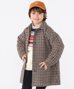 SHIPS KIDS:100�`130cm / �K���N���u�`�F�b�N �X�e���J���[ �R�[�g