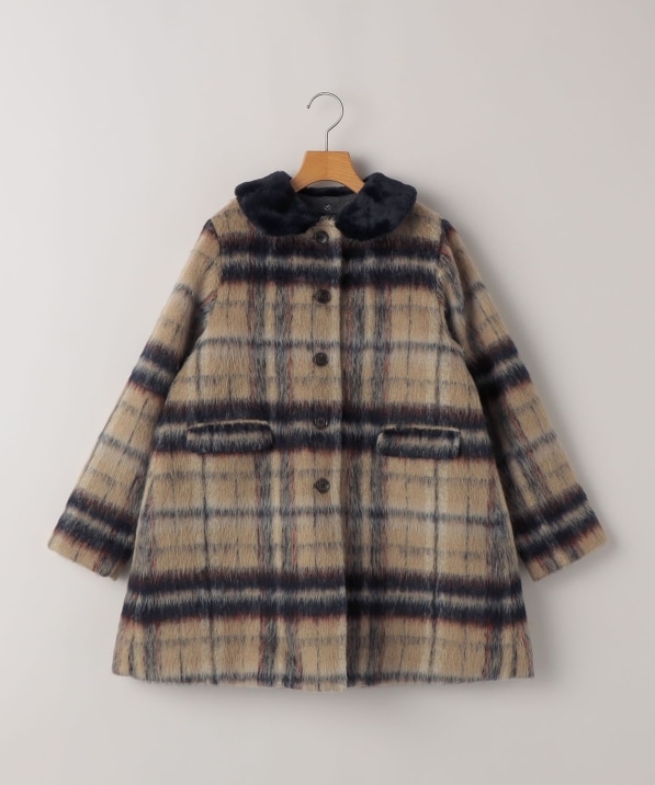SHIPS KIDS:140�`150cm/�V���M�[ �`�F�b�N �R�[�g