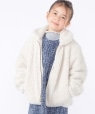 SHIPS KIDS:100�`130cm / �v�[�h���t�@�[×�^�t�^ ���o�[�V�u�� �W���P�b�g �I�t�z���C�g