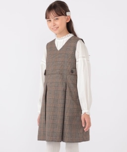 SHIPS KIDS:140�`150cm / �`�F�b�N �W�����p�[ �X�J�[�g