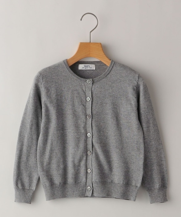 SHIPS KIDS:100�`130cm / 14GG �N���[�l�b�N �J�[�f�B�K��