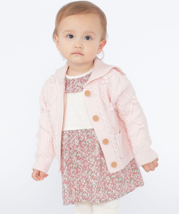 SHIPS KIDS:80�`90cm /�q����@�\�r�P�[�u�� �j�b�g �J�[�f�B�K��
