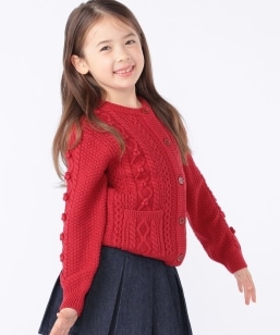 SHIPS KIDS:100�`130cm /�q����@�\�r�P�[�u�� �j�b�g �|���|�� �J�[�f�B�K��