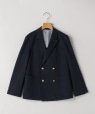 SHIPS KIDS:140�`160cm /�Z�����j�[ �|���` �_�u���{�^�� �W���P�b�g �l�C�r�[