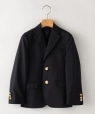 SHIPS KIDS:100�`130cm / �E�[�� ���^�� �{�^�� �W���P�b�g �l�C�r�[