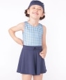 SHIPS KIDS:90�`130cm / �M���K���`�F�b�N ���n �X�C�� �����s�[�X �l�C�r�[