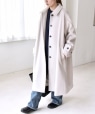 quaranciel: PURE WOOL �X�^���h & �X�e���J���[ �����O �R�[�g ���C�g�O���[