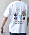 SHIPS any: SNOOPY �R���{ NOT THERE �O���t�B�b�N �o�b�N �v�����g T�V���c�� �z���C�g