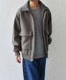 SHIPS any: PURE WOOL MELTON �_�[�r�[ �u���]���� �O���[