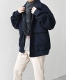 SHIPS any: PURE WOOL MELTON �_�[�r�[ �u���]���� �l�C�r�[