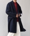 SHIPS any: PURE WOOL MELTON �_�u�� �`�F�X�^�[�R�[�g 25AW��