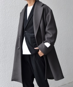 SHIPS any: PURE WOOL MELTON �_�u�� �`�F�X�^�[�R�[�g 25AW��