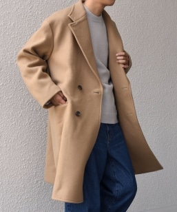 SHIPS any: PURE WOOL MELTON �_�u�� �`�F�X�^�[�R�[�g 25AW��