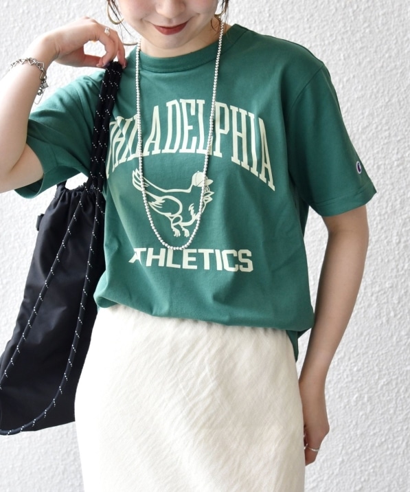 Champion:�q����@�\�r�O���t�B�b�N ���S �V���[�g �X���[�u TEE