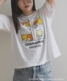 LITTLE TWIN STARS × SHIPS any: ���g���c�C���X�^�[�Y �v�����g TEE �z���C�g�n1