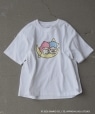 LITTLE TWIN STARS × SHIPS any: ���g���c�C���X�^�[�Y �v�����g TEE �z���C�g�n2