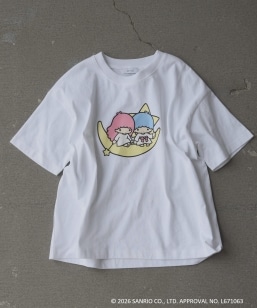 LITTLE TWIN STARS × SHIPS any: ���g���c�C���X�^�[�Y �v�����g TEE