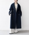 �yWEB����zSHIPS any: PURE WOOL �����O �e�[���[�h �R�[�g �l�C�r�[