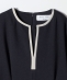 �yWEB����zSHIPS any: �_�u���N���X �E�G�X�g �^�b�N A���C�� �����s�[�X �mNAVY BLUE�n