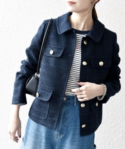 SHIPS any: �c�C�[�h �V���O�� �|�P�b�g �W���P�b�g�mNAVY BLUE�n