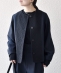 SHIPS any:�q��􂢉\�r�_�u���N���X ���[�X �ؑ� �m�[�J���[ �W���P�b�g�mNAVY BLUE�n