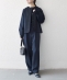 SHIPS any:�q��􂢉\�r�_�u���N���X ���[�X �ؑ� �m�[�J���[ �W���P�b�g�mNAVY BLUE�n