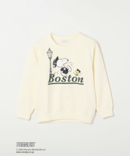 SNOOPY �R���{ �A�����J�� ���P�[�V���� �O���t�B�b�N �v�����g �X�E�F�b�g<KIDS>