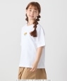 LITTLE TWIN STARS × SHIPS any: ���g���c�C���X�^�[�Y �v�����g TEE <KIDS> ���C�g�z���C�g