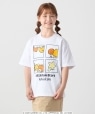 LITTLE TWIN STARS × SHIPS any: ���g���c�C���X�^�[�Y �v�����g TEE <KIDS> �z���C�g