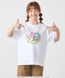 LITTLE TWIN STARS × SHIPS any: ���g���c�C���X�^�[�Y �v�����g TEE <KIDS> �z���C�g�n