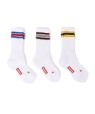 Healthknit: 3���Z�b�g ���C������ �X�|�[�c �\�b�N�X / 19-21cm<KIDS> �z���C�g