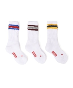 Healthknit: 3���Z�b�g ���C������ �X�|�[�c �\�b�N�X / 19-21cm<KIDS>