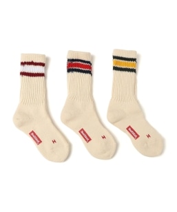 Healthknit: 3���Z�b�g ���C������ �X�|�[�c �\�b�N�X / 19-21cm<KIDS>