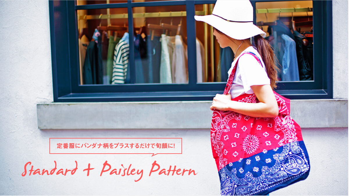��ԕ��Ƀo���_�i�����v���X���邾���ŏ{��ɁI  Standard + Paisley Pattern