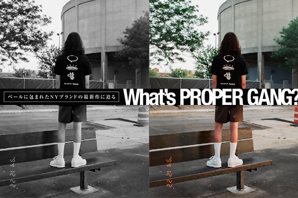 �x�[���ɕ�܂ꂽNY�u�����h�̍ŐV��ɔ���  What's PROPER GANG�H