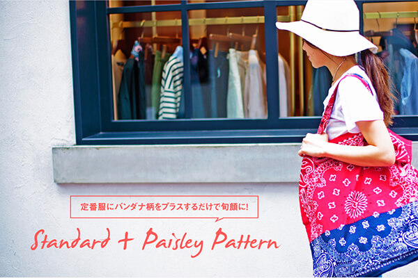 ��ԕ��Ƀo���_�i�����v���X���邾���ŏ{��ɁI  Standard + Paisley Pattern