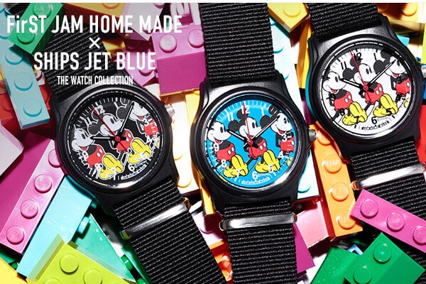FirST JAM HOME MADE×SHIPS JET BLUE �ŐV�~�b�L�[�E�H�b�`�R���N�V����