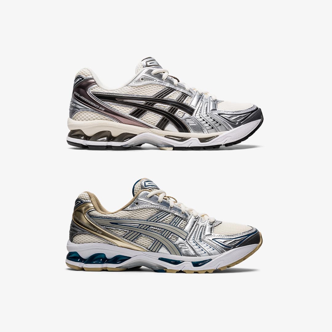 [MEN] ASICS GEL-KAYANO 14����Cream/Black��Cream/Pure silver��2�F������