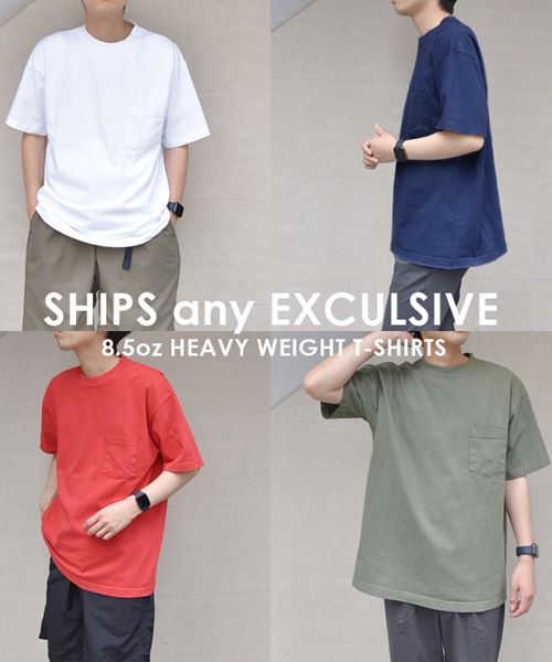 SHIPS any�ʒ��I�b���LOS ANGELS APPAREL 8.5oz �w�r�[�E�F�C�g �|�P�b�g T�V���c�I